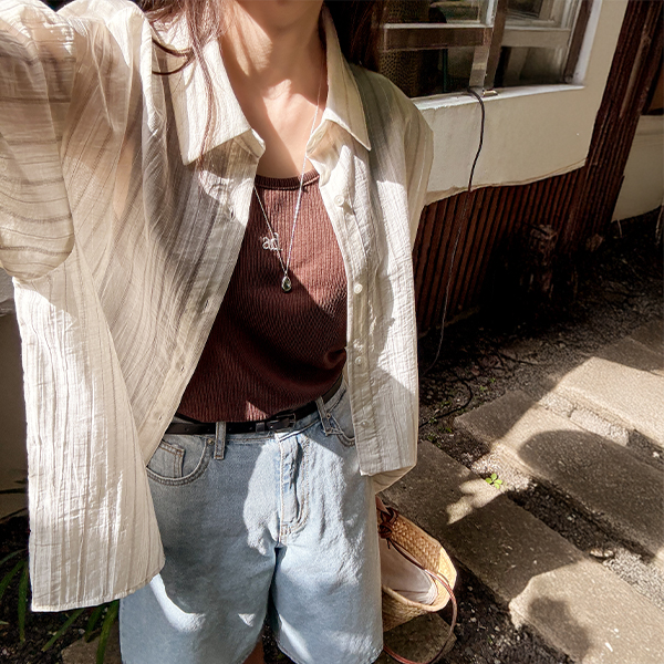 시어 리오셀 Stripe Shirt