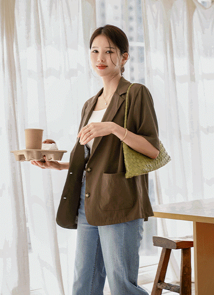 토프 Summer Short-sleeve loose fit Jacket Korea