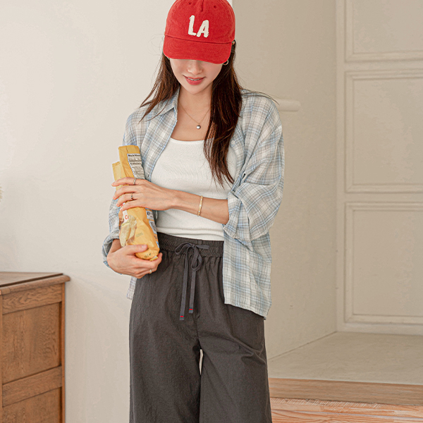 마린 쿨 Check Shirt