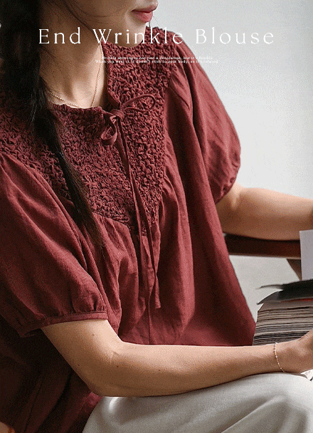 [Special Sale] And Wrinkle Blouse Korea