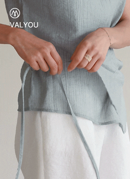 [valyou] Air Flow Wrap Blouse Korea
