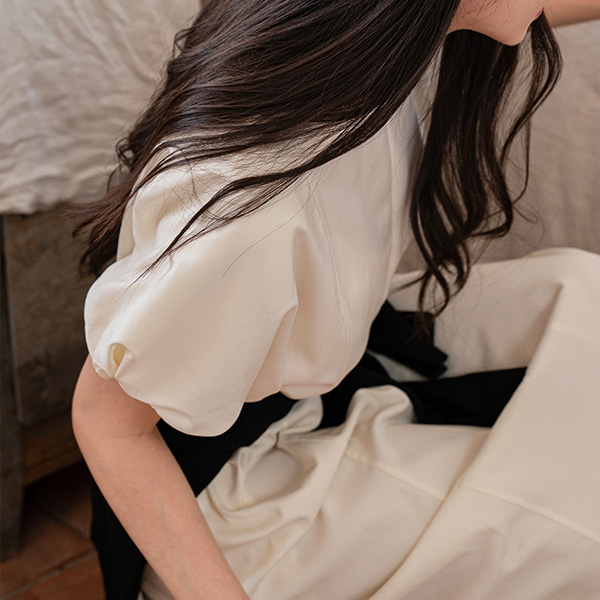Cover-fit Stingray Incision Long Dress