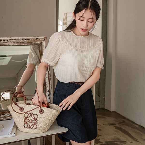 Evergarden Lace Summer Cotton Blouse