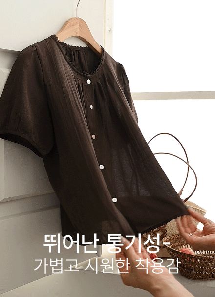 사르르 핀턱 레이시 Blouse Korea