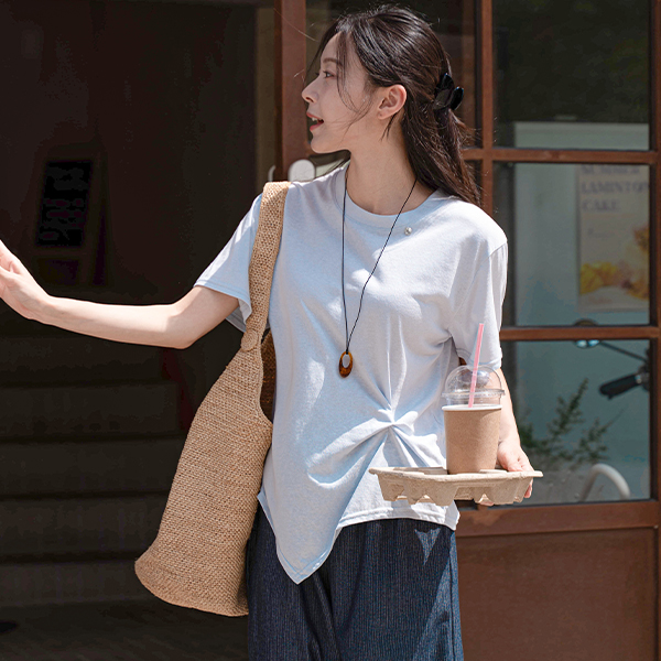 [Special Sale] 펜던트 꼬임 Short-sleeve T-shirt