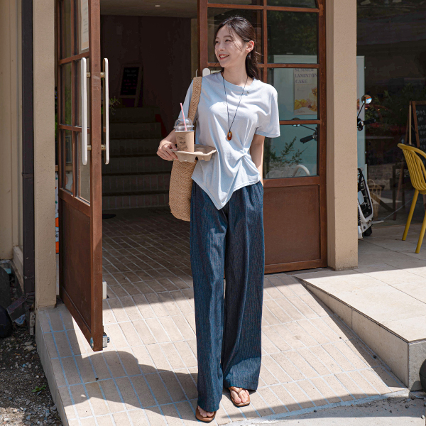 [Special Sale] 펜던트 꼬임 Short-sleeve T-shirt