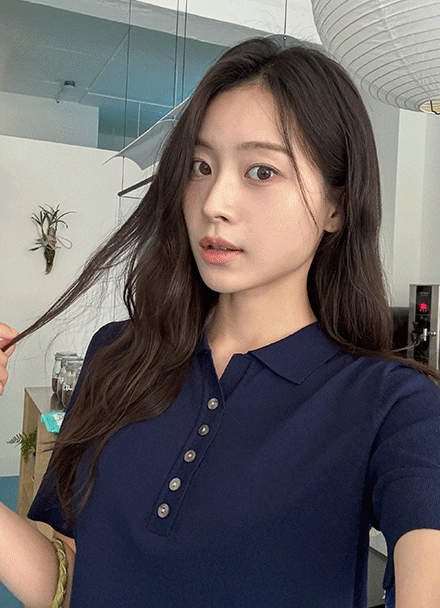 Kar Button Knitwear Korea
