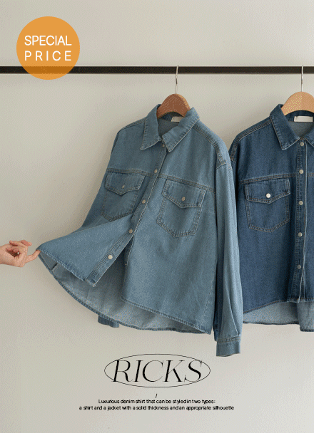 [Special Sale] Lix Denim Shirt Korea