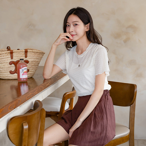 Sunny Cool Slosh Frill Short-sleeve T-shirt