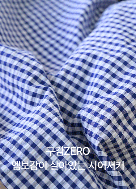 Round Collar Check Short-sleeve Blouse Korea