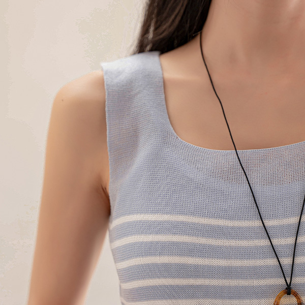스퀘어 Stripe Knitwear Sleeveless shirts