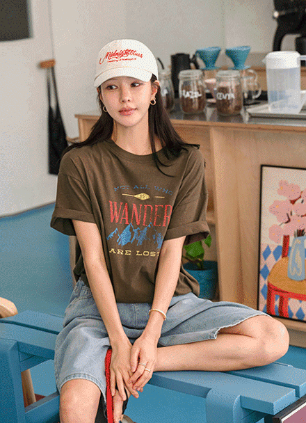 Mountain Round Short-sleeve T-shirt Korea
