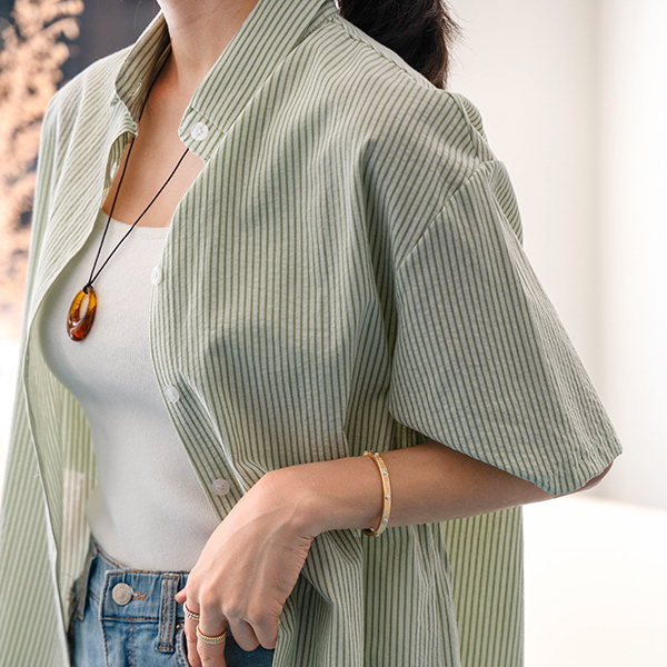 [Special Sale] Daily Stripe Short-sleeve Shirt