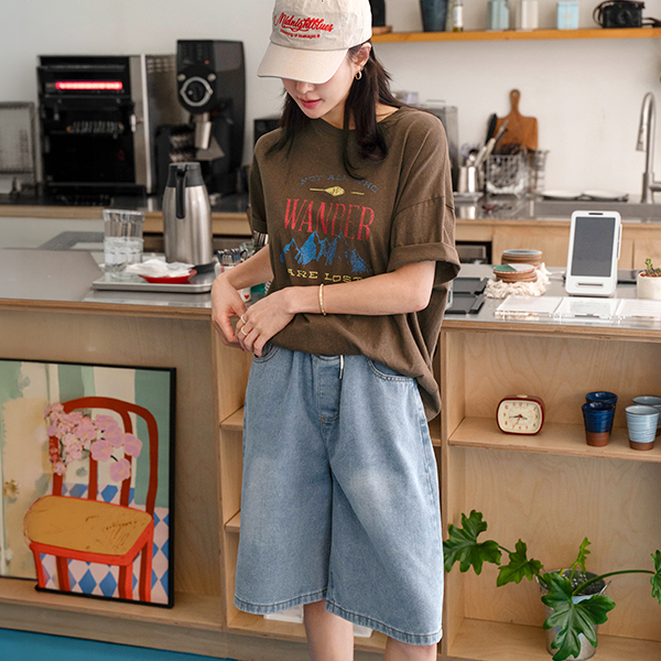 Montvert Denim 3/4 sleeve Shorts