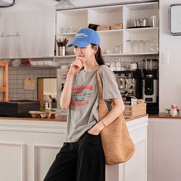 Surf Printed Cotton Short-sleeve T-shirt