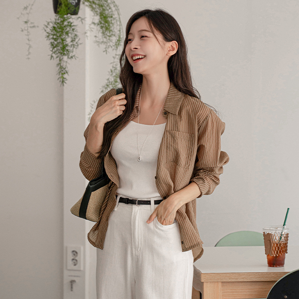 Shiver Lyocell Stripe Shirt
