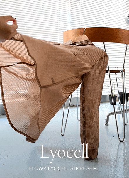 Shiver Lyocell Stripe Shirt Korea