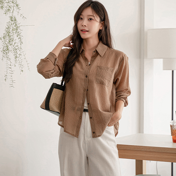 Shiver Lyocell Stripe Shirt