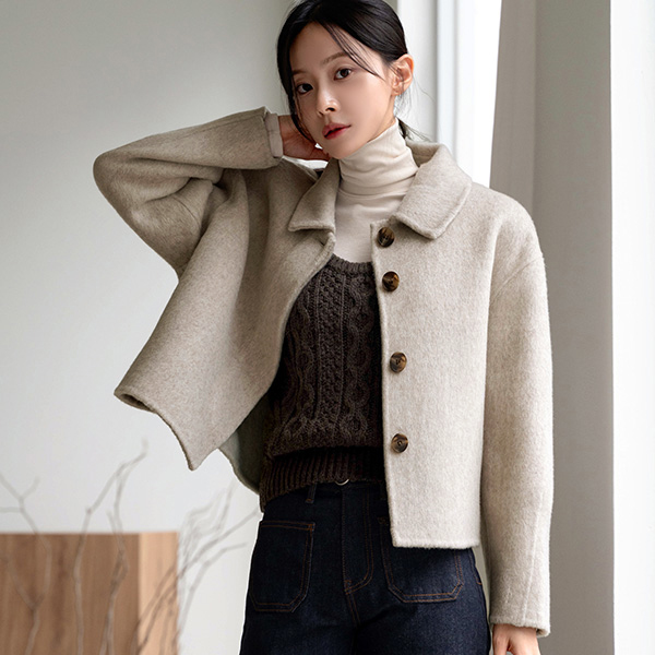 [valyou] Heidi Handmade Wool Half Coat
