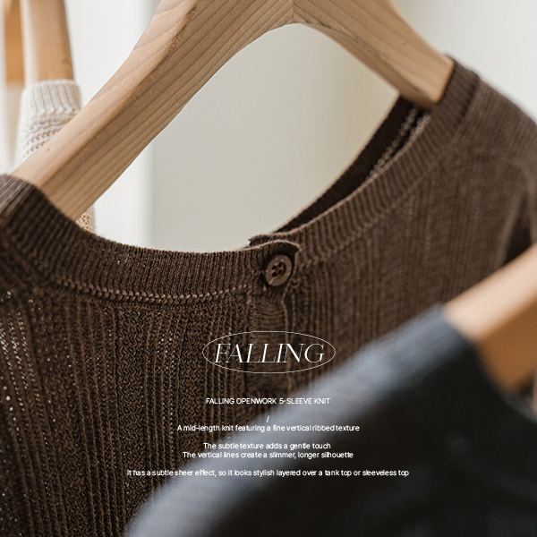 폴링 스카시 5부 Knitwear