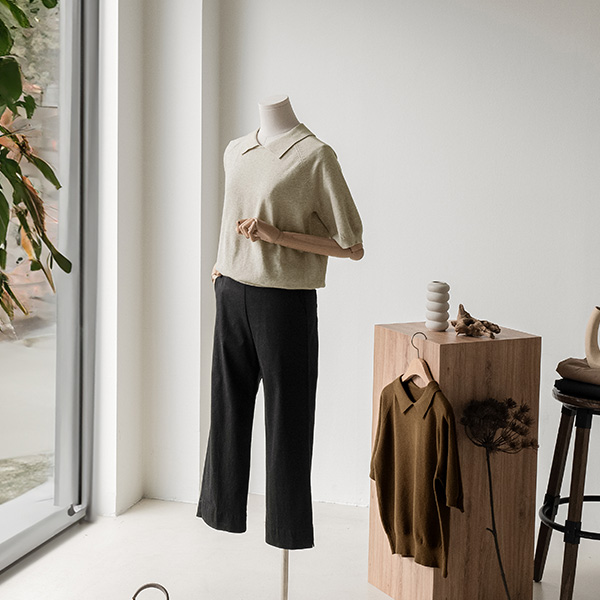 Both Collars Wool Knitwear