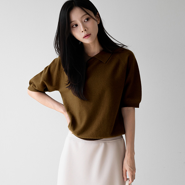 Both Collars Wool Knitwear