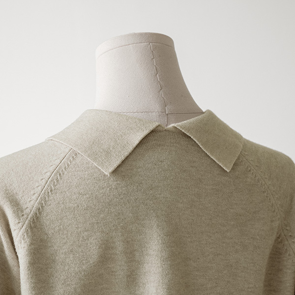 Both Collars Wool Knitwear