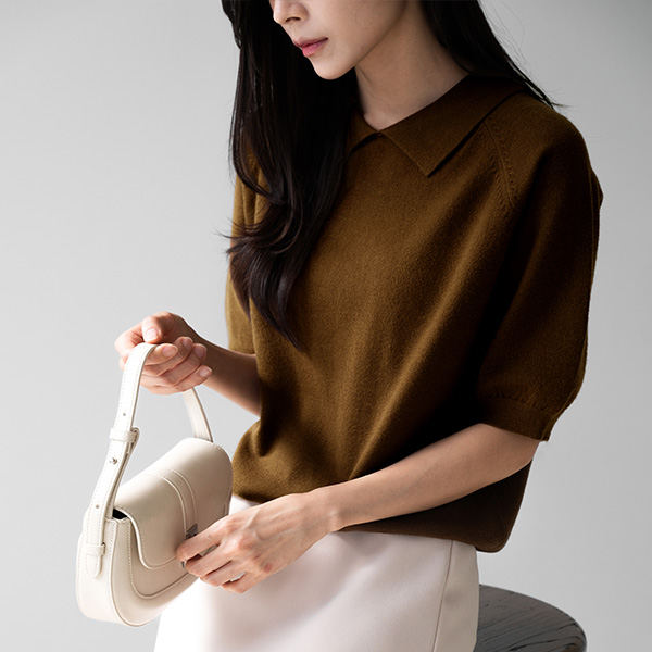Both Collars Wool Knitwear