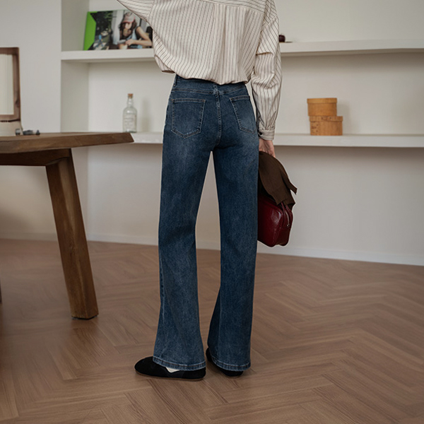 [Special Sale] Chewy Span Straight Denim Pants