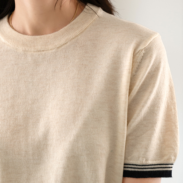 French Stripe Muffler Knitwear Set