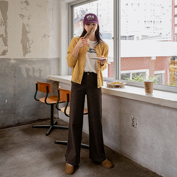 아크 Twiddle 자수 Knitwear Cardigan