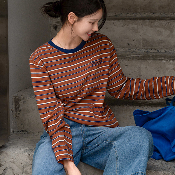 Needs Stripe Embroidery T-shirt