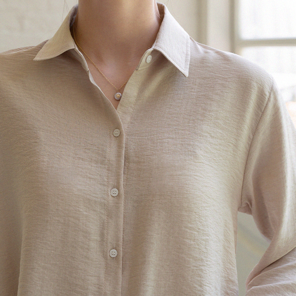 Natural Wood Collar Shirt