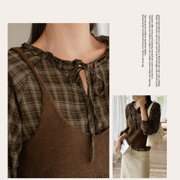 Knuts Check Bustier Set