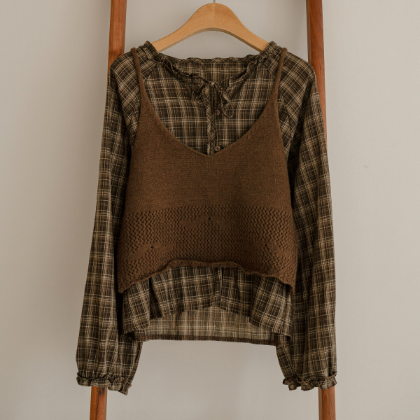 Knuts Check Bustier Set