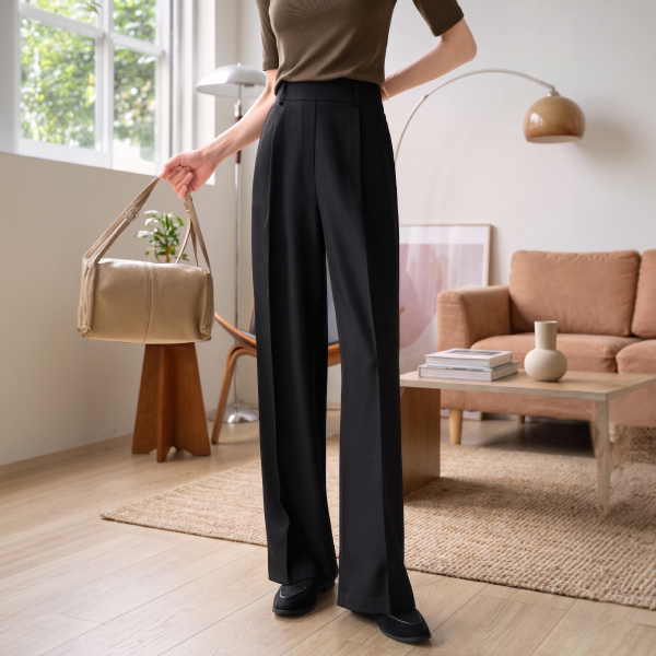 Daily Pintuck Back Banding Slacks