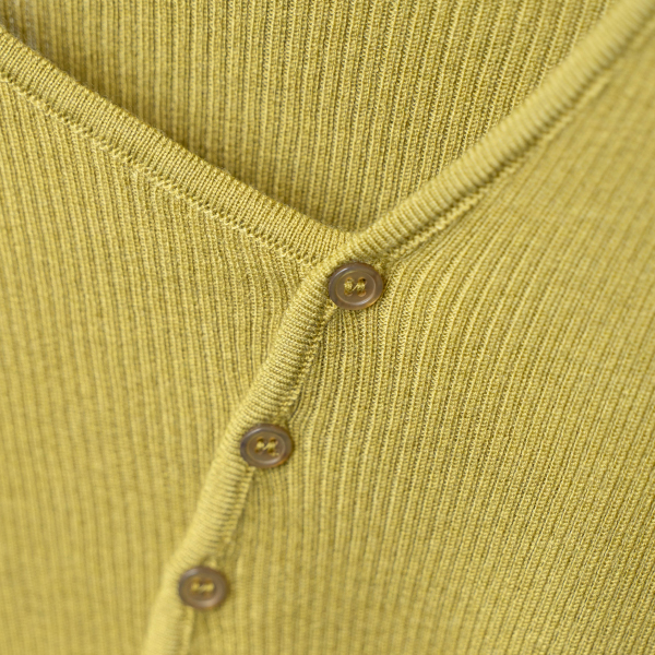 Split Diagonal Corrugated Cardigan