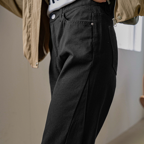 Eevee Diagonal-cut Cotton Pants