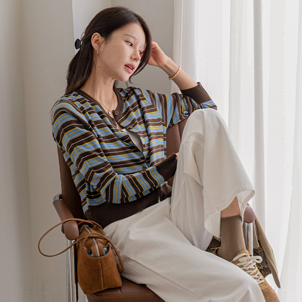 Moa Multi Stripe Cardigan
