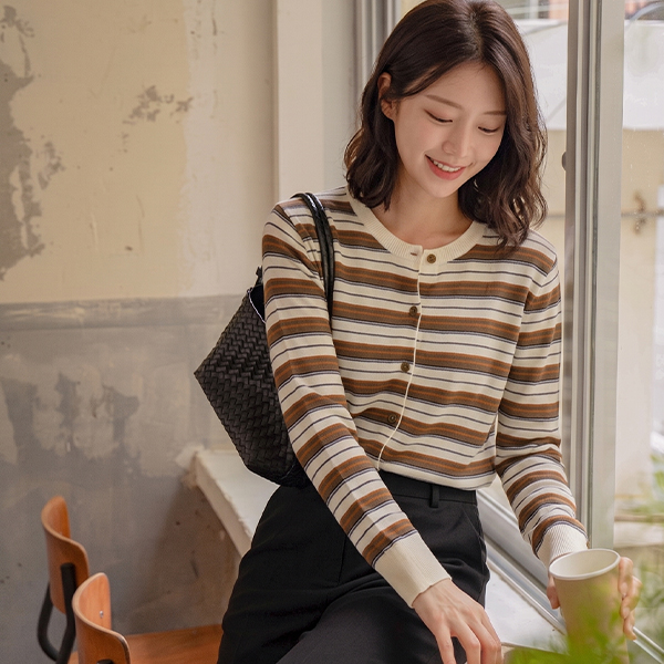 Moa Multi Stripe Cardigan