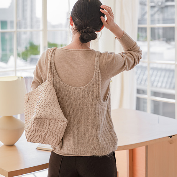 Soft Knitwear Bustier Set