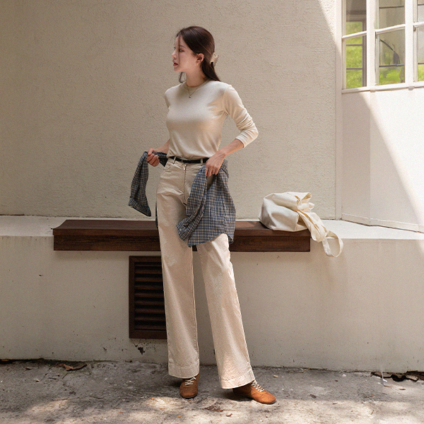 Corn Span Back Back Banding Pants