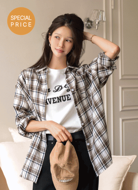[Special planned price] Autumn Tartan Check Shirt Korea