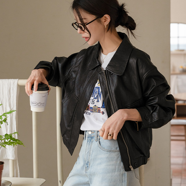 Off Leather Jacket