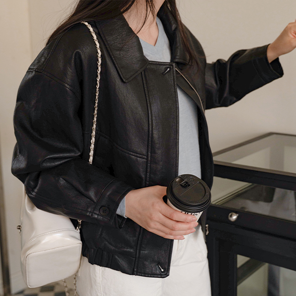 Off Leather Jacket