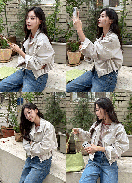 Lento Front Pocket Cotton Jumper Korea