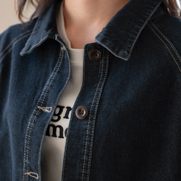 폴딩 키치체크 Denim Jacket