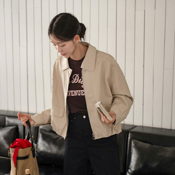 Brooklyn Flap Pocket Fake Leather Jacket