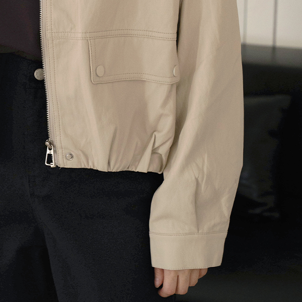 Brooklyn Flap Pocket Fake Leather Jacket