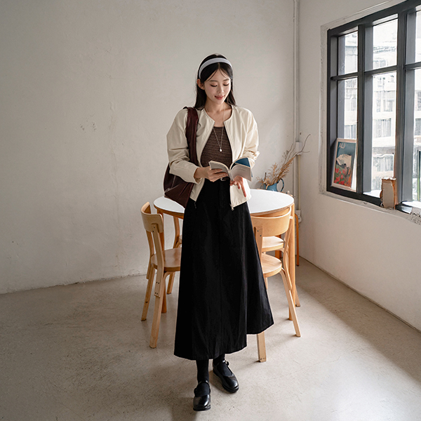 메이 horizontal striped Sleeveless shirts Jacket Set